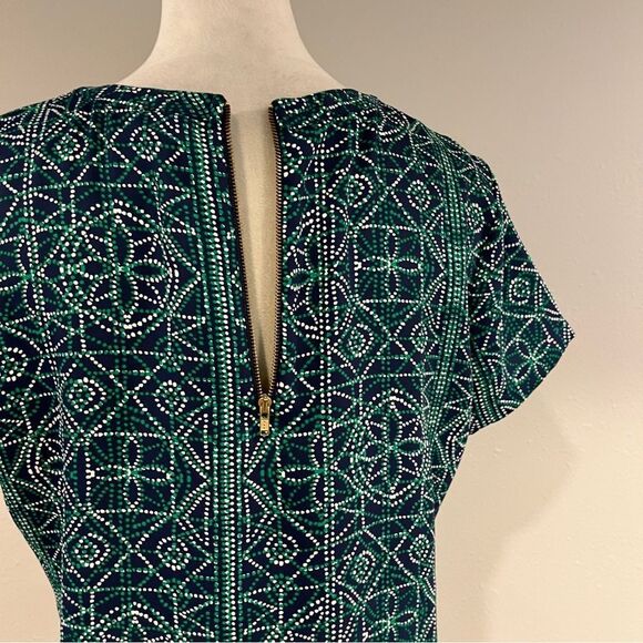 Adrienne Vittadini Geometric Patterned short sleeve Dress - size 8 - Picture 7 of 12